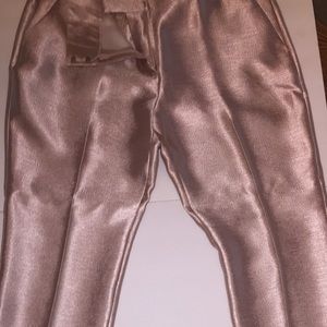 Ann Taylor Rose Gold Cropped Pant